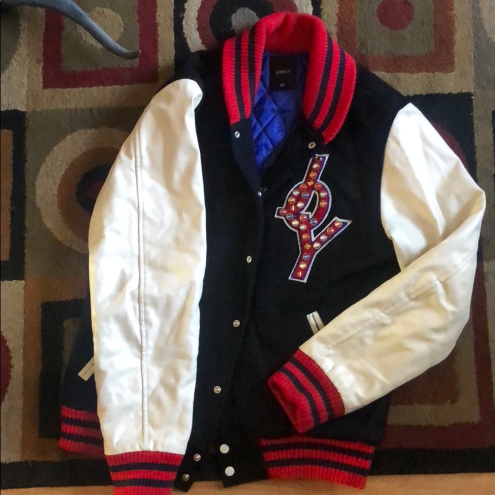 Joy rich varsity jacket